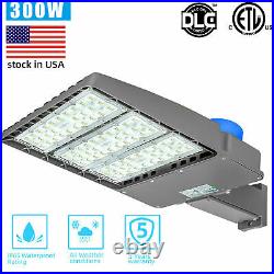 Outdoor LED Parking Lot Light Street Pole Fixture Dusk to Dawn Commercial (300W)