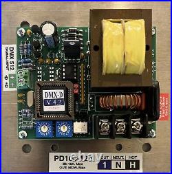 PD104-DMX-120 1x500W 120V DMX dimmer module mounts on 2 gang box Made in USA