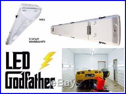 Paint / Spray Booth LED Light Fixture 4' Two Lamp commercial grade Bright New