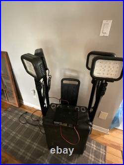 Pelican 9470 RALS Remote Area Lighting System With Case Needs New Batteries