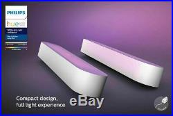 Philips Hue Play White & Color Ambiance Smart LED Bar Light (2-Pack) White