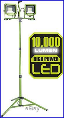 PowerSmith PWL2100TS 10,000 Lumen LED Dual Head Work Light with Adjustable Metal