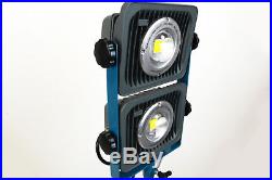 QTY 2 TEMCo Tripod HD LED Portable Utility Flood Work Light 2x30W 110 v 120 v