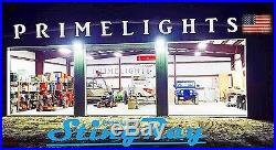 (QTY 6) 4 Lamp T8 LED High Bay 88Watt Warehouse, Shop, BRIGHT, Light CLEAR