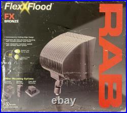 RAB FXH150QT FLEXFLOOD 150W MH QT HPF WithARM LAMP BRONZE