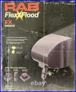 RAB FXH150QT FLEXFLOOD 150W MH QT HPF WithARM LAMP BRONZE