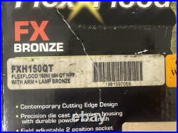 RAB FXH150QT FLEXFLOOD 150W MH QT HPF WithARM LAMP BRONZE