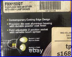 RAB FXH150QT FLEXFLOOD 150W MH QT HPF WithARM LAMP BRONZE