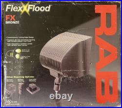 RAB FXH150QT FLEXFLOOD 150W MH QT HPF WithARM LAMP BRONZE