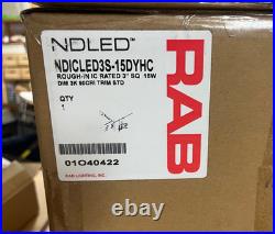 RAB Lighting NDICLED3S-15DYHC 3 Square LED Downlight Rough-In Housing NEW