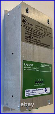 RPD4250 Reverse Phase (ELV) 0-10V dimmers 4 x 250W @ 120V. Made In USA