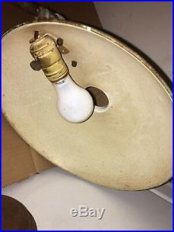 Rare Vintage Industrial MID Century Shabby Sheik Adjustable Desk Work Table Lamp