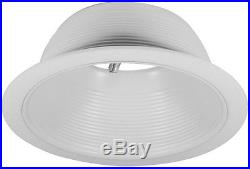 Recessed Can Light Trim 6 Inch Stepped White Baffle Trim Replaces Halo 310W