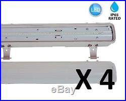 SET OF 4 x 5ft IP65 Non Corrosive Waterproof LED Batten Ceiling Strip Lights