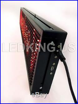 SIGN RED 40x8 LED Sign Programmable Scrolling Message Display Board New