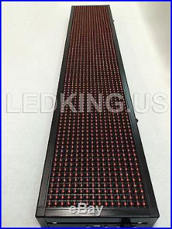 SIGN RED 40x8 LED Sign Programmable Scrolling Message Display Board New