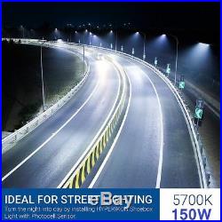 Shoe Box Street Light Adjustable Angle LED Parking Lot Lamp 150W Garden Lamp HT