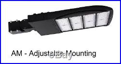Shoe-box 240w LED Parking Lot Light Fixture UL DLC approved Slip Fitter Adjust
