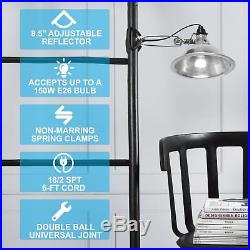 Simple Deluxe Clamp Lamp Light with 8.5-Inch Reflector, 150-Watt, 6-Foot Cord