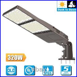 Slip Fitter & Arm Mount 320W LED Shoebox Light Parking Lot Street Area Lighting
