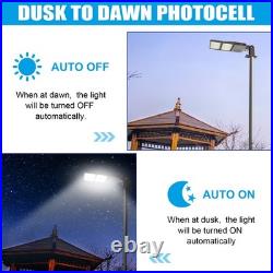 Slip Fitter & Arm Mount 320W LED Shoebox Light Parking Lot Street Area Lighting