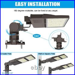 Slip Fitter & Arm Mount 320W LED Shoebox Light Parking Lot Street Area Lighting