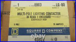 Square D 8903 LG-80 Lighting Contactor in Enclosure NIB