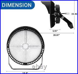 Stadium Flood Lights Outdoor Daylight LED Super Bright 5700K 500W 72,000LM 60°