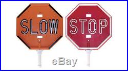 Stop Slow Led Sign Battery Operated Flagger