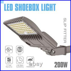 Street Light 200W LED Parking Lot Light Commercial Outdoor Pole Light DLC IP65