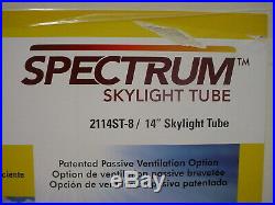 SunLight 14 Low-Profile Skylight Tube 2114ST-8 Spectrum with Ventilation Option