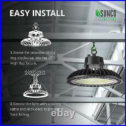 Sunco UFO LED High Bay Light 2 Pack 150W 21000 Lumens 4000K Cool White