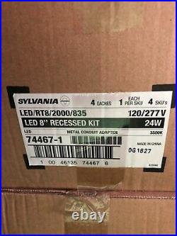 Sylvania Led/rt8/2000/835 74467-1 Led 8 Recessed Kit 24w Box Of 4