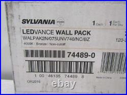 Sylvania WALPAK2N/075UNV740/NC/BZ LED Wall Pack Fixture