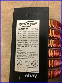 Synergy SYPMB 6DB2 Dimmer Power Module Four 20A, 277V breakers USED
