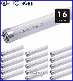 T8 Glass 4ft LED Tube Light 17W 32W Replacement 4100K Cool White Ballast Bypass