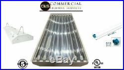 T8 LED High Bay Warehouse Shop Commercial Light 8 Lamp Fixture USA MADE Bright