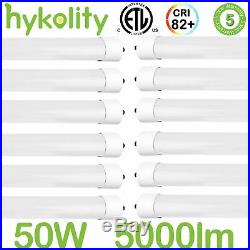 T8 T10 T12 LED Tube Light 8 Ft 50W 5000lm 5000K Dual-End Frosted Lens Multi Pack