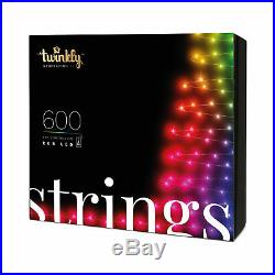 Twinkly Bluetooth WiFi 600 Multicolor LED String Lights, Lead Length 11.5 Feet