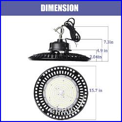 UFO LED High Bay Light 180/200/240W Power Tunable 5000K 1-10V Dim 160Lm/w DLC