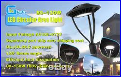UL DLC 150Watt LED post top area light Parking lot pole Fixture replace 400W MH