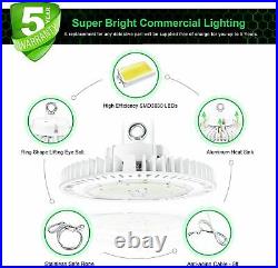 UL LED High Bay Light 240W UFO Warehouse Factory Industrial Garage Lights 5000K