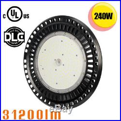 UL ULc DLC 100W 150W 200W 240W LED UFO high bay ceiling light Garage Gym 5000K