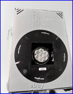 USED USAI LIGHTING BeveLED DIMMABLE DOWN LIGHT BLACK HOUSING 4 INCH SQUARE LED