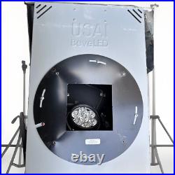 USED USAI LIGHTING BeveLED DIMMABLE DOWN LIGHT BLACK HOUSING 4 INCH SQUARE LED