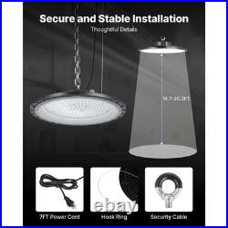 Uimoso 10 Pack LED High Bay Lights 150W 6000K 21000LM for Warehouse and Workshop