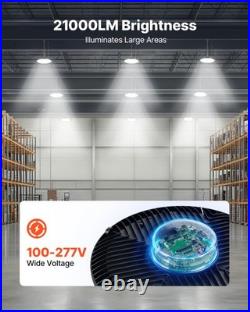 VEVOR 10 Pack LED High Bay Lights 6000K 150W 21000LM for Warehouse Shop Barn