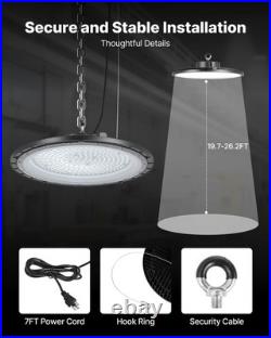 VEVOR 10 Pack LED High Bay Lights 6000K 150W 21000LM for Warehouse Shop Barn