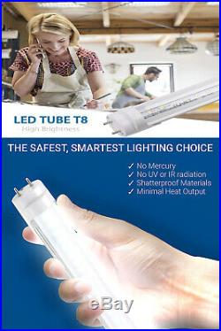 V-Shape 10-1000 PACK LED G13 4FT 4 Foot T8 Tube Light Bulbs Ultra 36W 6500K