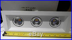 WAC Recessed 3 Spot Light Fixture 3x11W LED Directional Remodel MT-3LD311R-F30